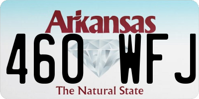 AR license plate 460WFJ