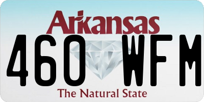AR license plate 460WFM
