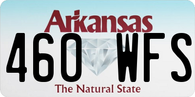 AR license plate 460WFS