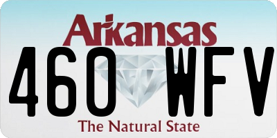 AR license plate 460WFV