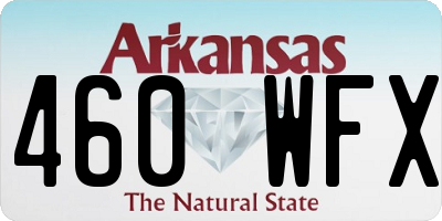 AR license plate 460WFX