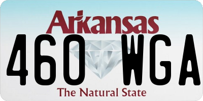 AR license plate 460WGA