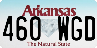AR license plate 460WGD