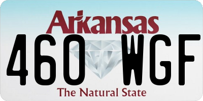 AR license plate 460WGF