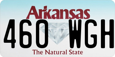 AR license plate 460WGH