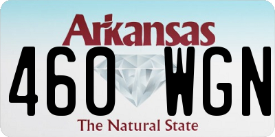 AR license plate 460WGN