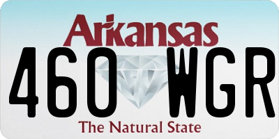 AR license plate 460WGR
