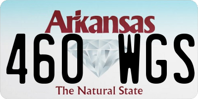 AR license plate 460WGS