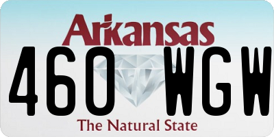 AR license plate 460WGW