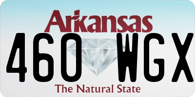 AR license plate 460WGX