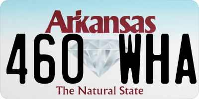 AR license plate 460WHA