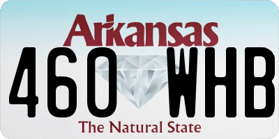 AR license plate 460WHB