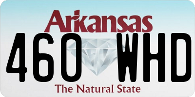 AR license plate 460WHD