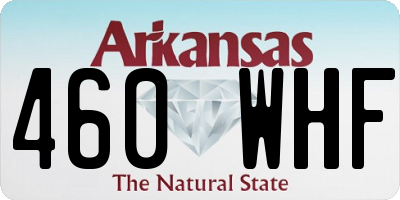 AR license plate 460WHF
