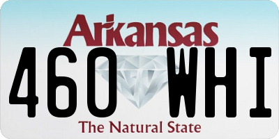 AR license plate 460WHI
