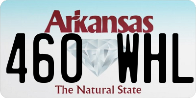 AR license plate 460WHL
