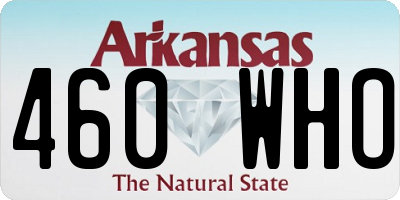 AR license plate 460WHO