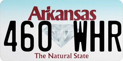 AR license plate 460WHR