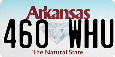 AR license plate 460WHU