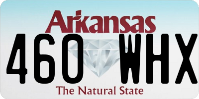 AR license plate 460WHX