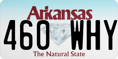 AR license plate 460WHY
