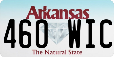 AR license plate 460WIC