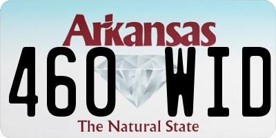 AR license plate 460WID
