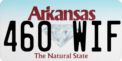 AR license plate 460WIF