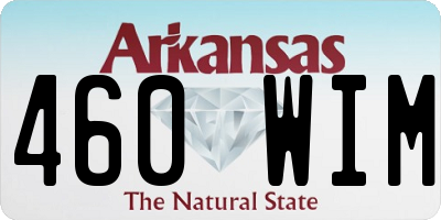 AR license plate 460WIM