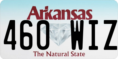 AR license plate 460WIZ