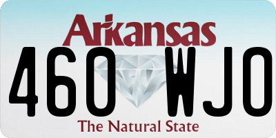 AR license plate 460WJO