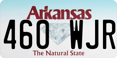 AR license plate 460WJR