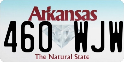 AR license plate 460WJW