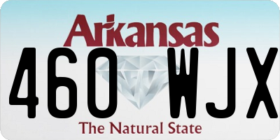 AR license plate 460WJX