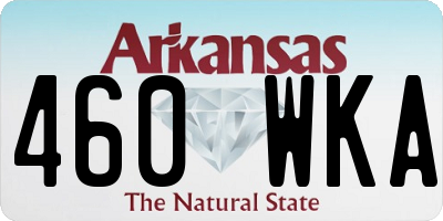 AR license plate 460WKA