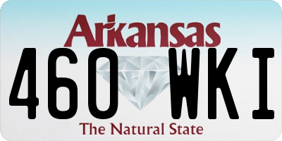 AR license plate 460WKI