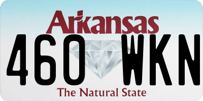 AR license plate 460WKN