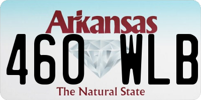 AR license plate 460WLB