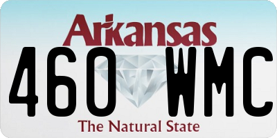 AR license plate 460WMC