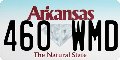 AR license plate 460WMD