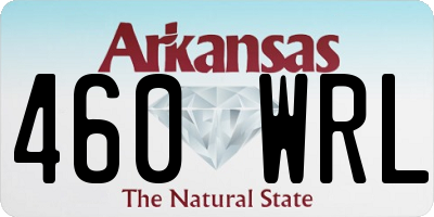 AR license plate 460WRL