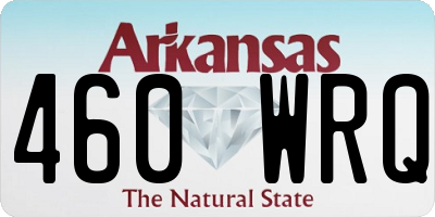 AR license plate 460WRQ