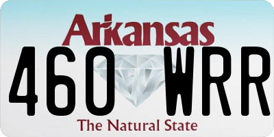AR license plate 460WRR