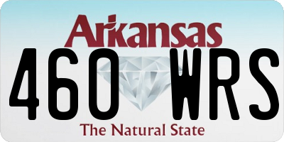 AR license plate 460WRS