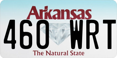 AR license plate 460WRT