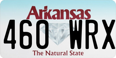 AR license plate 460WRX