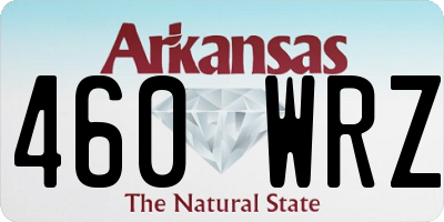 AR license plate 460WRZ