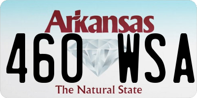 AR license plate 460WSA