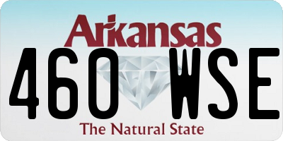 AR license plate 460WSE