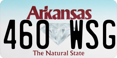 AR license plate 460WSG